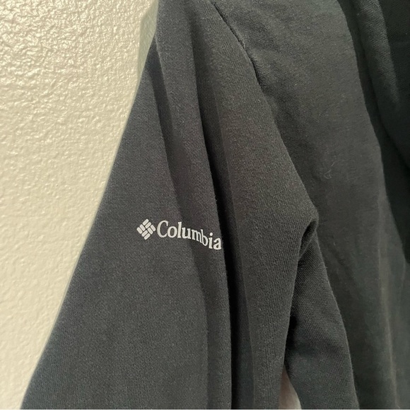 COLUMBIA- Black Hoodie Sweater with Front Pocket Size M - Picture 3 of 4